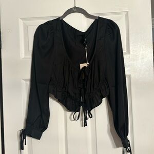 Kittenish Sexy Satin Date Night Blouse